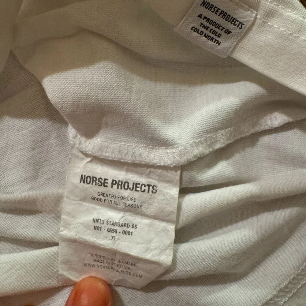Norse Projects Organic Cotton white tee (XL) - Picture 4 of 8